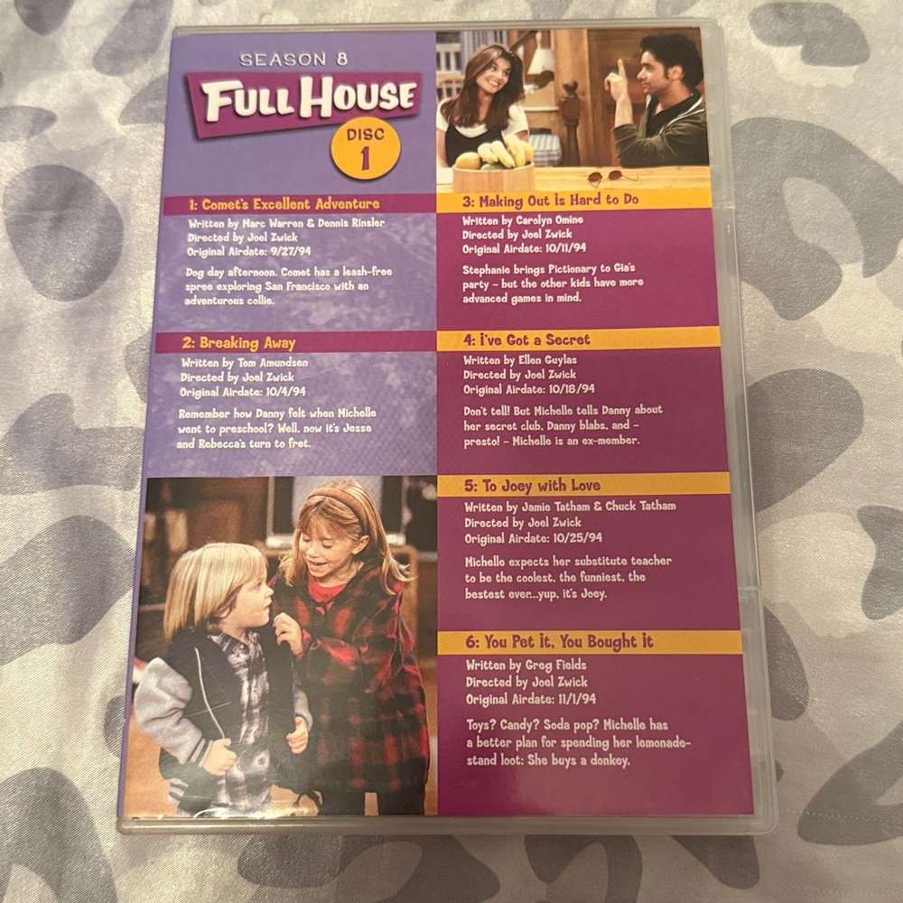 Full House Season 8 *CD’s NOT included*